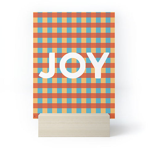 Lyman Creative Co Joy in Christmas Plaid Mini Art Print