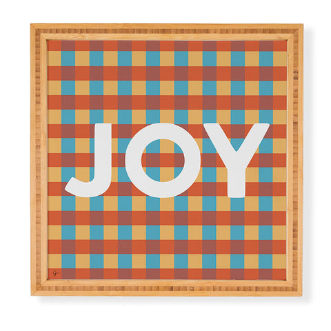Lyman Creative Co Joy in Christmas Plaid Framed Wall Art