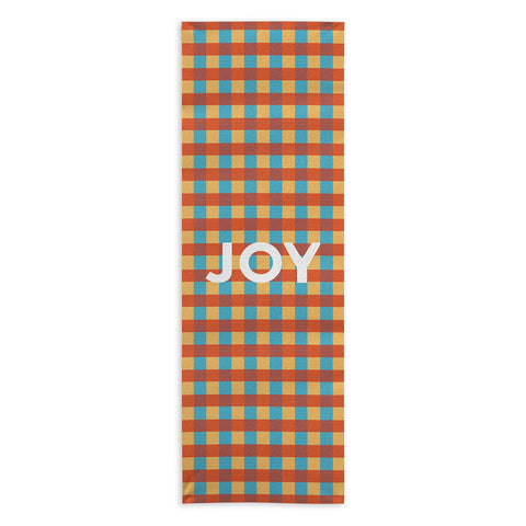 Lyman Creative Co Joy in Christmas Plaid Yoga Towel