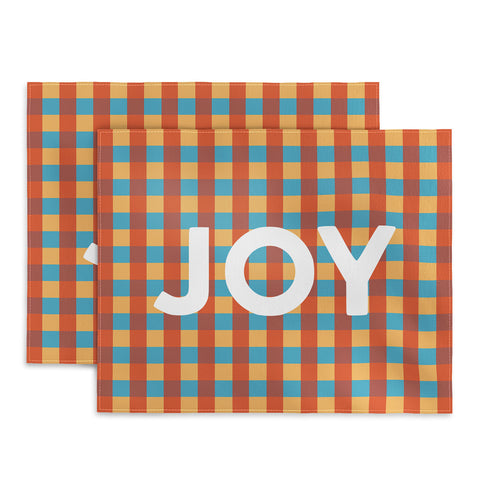 Lyman Creative Co Joy in Christmas Plaid Placemat