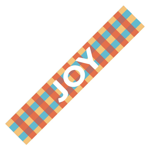 Lyman Creative Co Joy in Christmas Plaid Table Runner