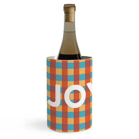 Lyman Creative Co Joy in Christmas Plaid Wine Chiller