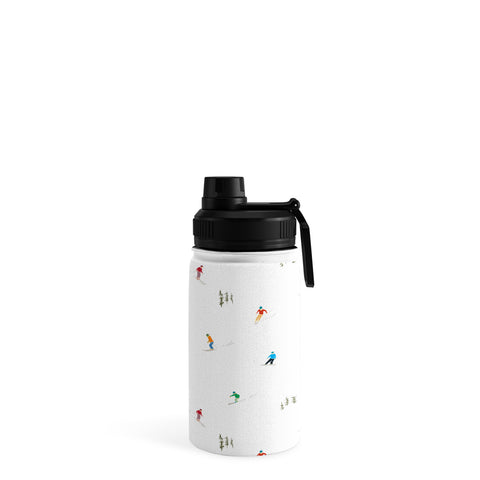 Lyman Creative Co Mountain Skiers Pattern Water Bottle