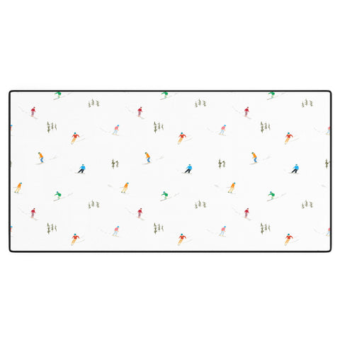 Lyman Creative Co Mountain Skiers Pattern Desk Mat
