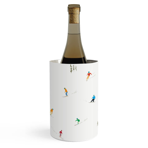 Lyman Creative Co Mountain Skiers Pattern Wine Chiller