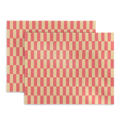 Lyman Creative Co Narrow Check Pattern Retro Co Placemat