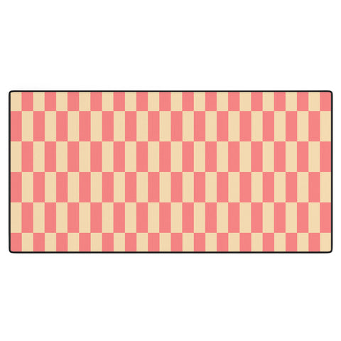 Lyman Creative Co Narrow Check Pattern Retro Co Desk Mat