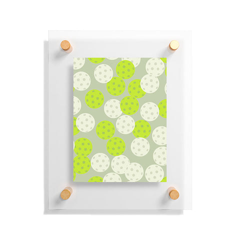 Lyman Creative Co Pickleball Ball Pattern Floating Acrylic Print