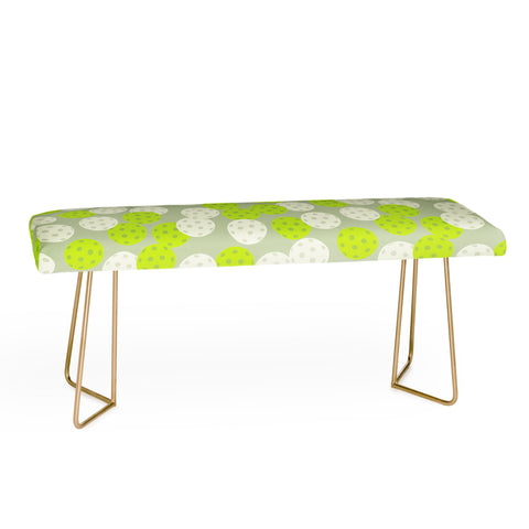 Lyman Creative Co Pickleball Ball Pattern Bench