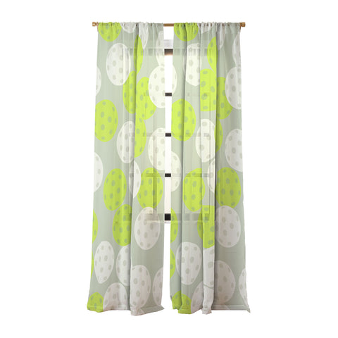 Lyman Creative Co Pickleball Ball Pattern Sheer Non Repeat