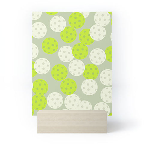 Lyman Creative Co Pickleball Ball Pattern Mini Art Print