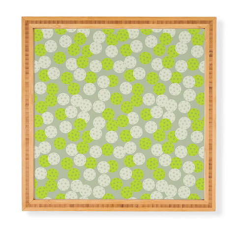 Lyman Creative Co Pickleball Ball Pattern Framed Wall Art