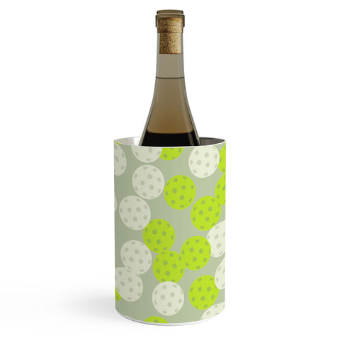 Lyman Creative Co Pickleball Ball Pattern Wine Chiller