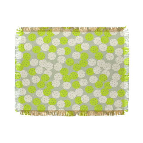 Lyman Creative Co Pickleball Ball Pattern Throw Blanket