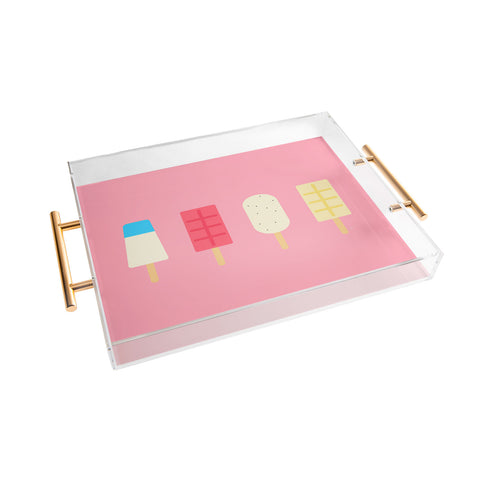 Lyman Creative Co Pink Paletas Acrylic Tray