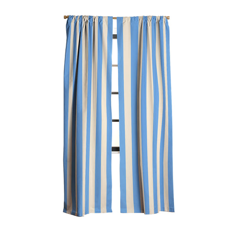 Lyman Creative Co Retro Coastal Blue and White Blackout Non Repeat