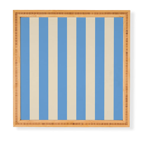 Lyman Creative Co Retro Coastal Blue and White Framed Wall Art
