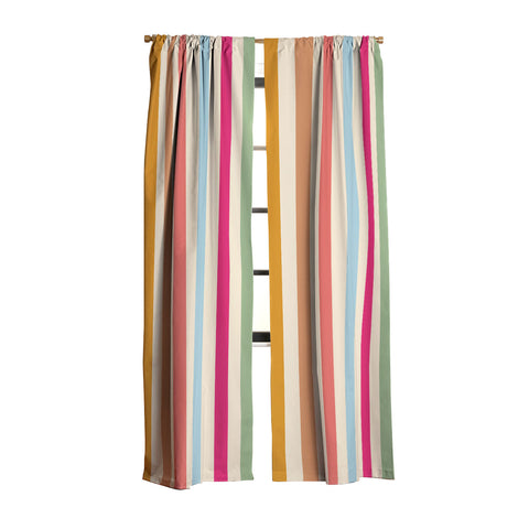 Lyman Creative Co Retro French Rainbow Stripes Blackout Non Repeat