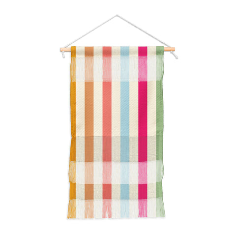 Lyman Creative Co Retro French Rainbow Stripes Wall Hanging Portrait