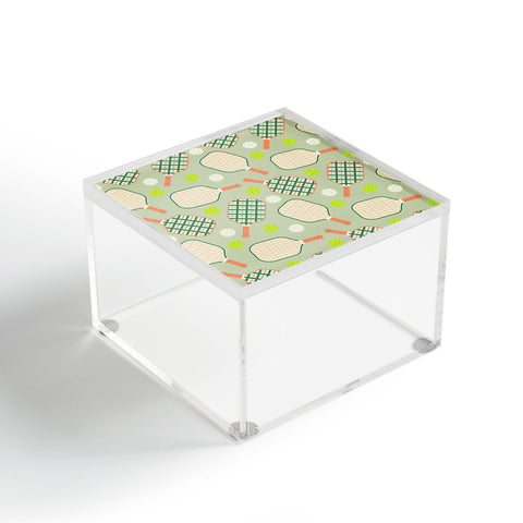 Lyman Creative Co Retro Pickleball Pattern Acrylic Box