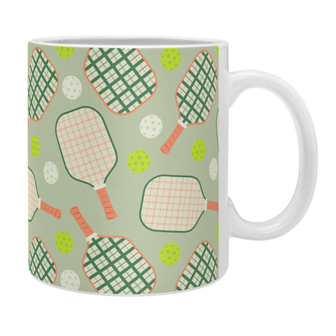 Lyman Creative Co Retro Pickleball Pattern Coffee Mug