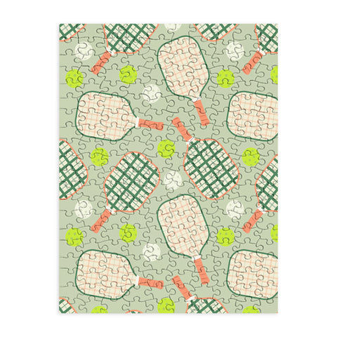 Lyman Creative Co Retro Pickleball Pattern Puzzle