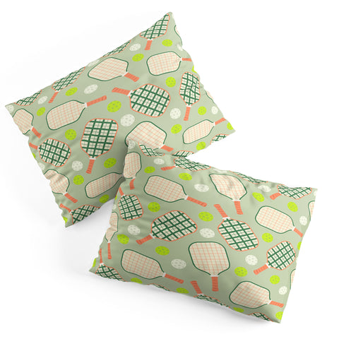 Lyman Creative Co Retro Pickleball Pattern Pillow Shams