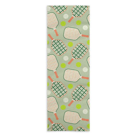 Lyman Creative Co Retro Pickleball Pattern Yoga Towel
