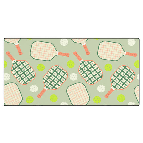 Lyman Creative Co Retro Pickleball Pattern Desk Mat