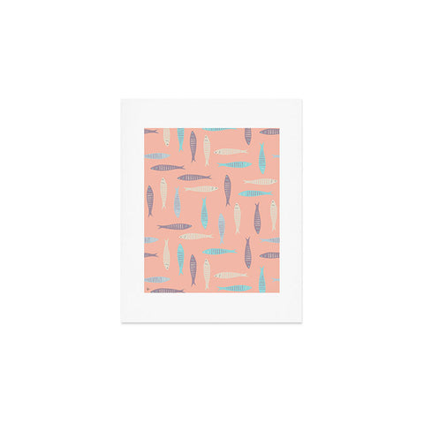 Lyman Creative Co Sardines on Pink Art Print