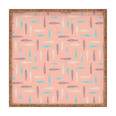 Lyman Creative Co Sardines on Pink Square Tray