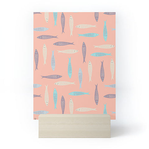 Lyman Creative Co Sardines on Pink Mini Art Print