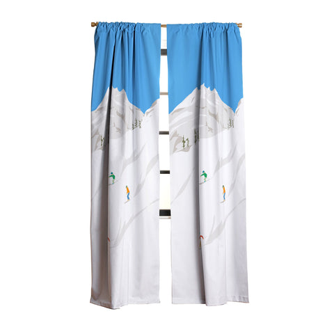 Lyman Creative Co Snowy Mountain Skiers Blackout Non Repeat