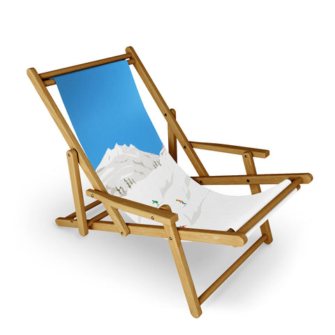 Lyman Creative Co Snowy Mountain Skiers Sling Chair