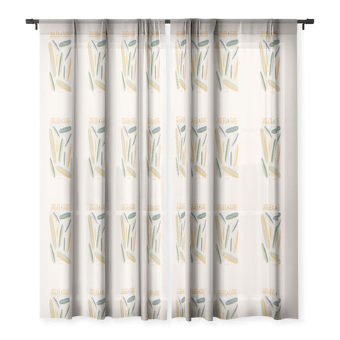 Lyman Creative Co Soleil Surf Toujours Sheer Window Curtain