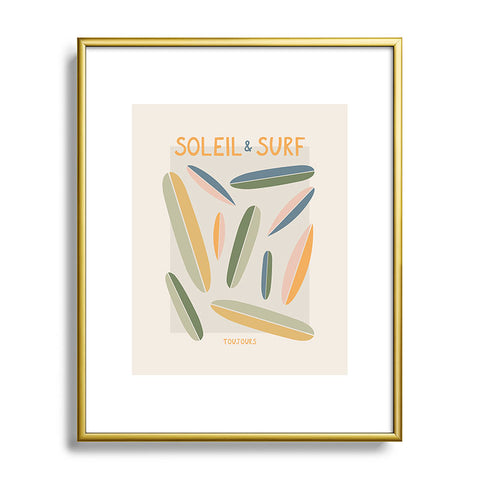 Lyman Creative Co Soleil Surf Toujours Metal Framed Art Print