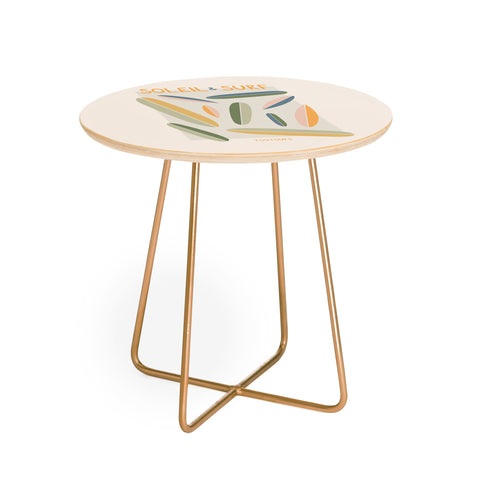 Lyman Creative Co Soleil Surf Toujours Round Side Table