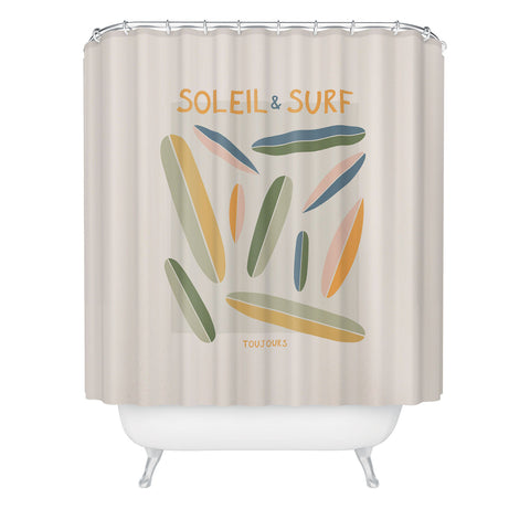 Lyman Creative Co Soleil Surf Toujours Shower Curtain