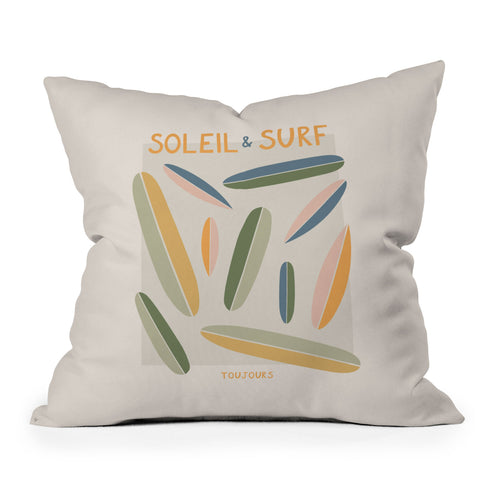 Lyman Creative Co Soleil Surf Toujours Throw Pillow
