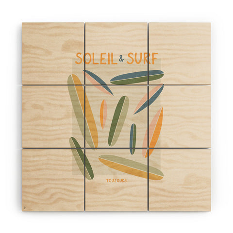 Lyman Creative Co Soleil Surf Toujours Wood Wall Mural