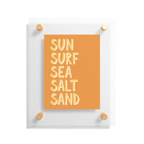 Lyman Creative Co Sun Surf Sea Salt Sand Floating Acrylic Print