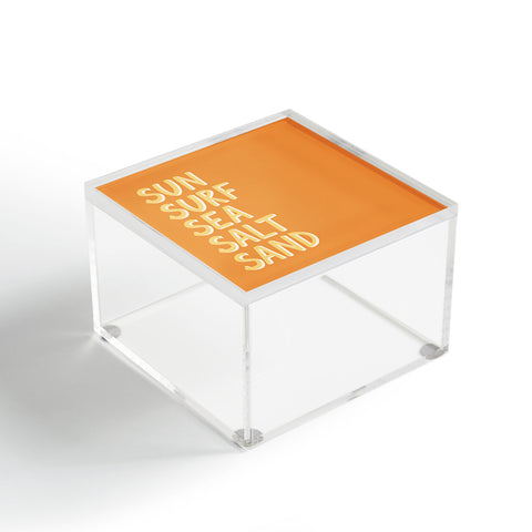 Lyman Creative Co Sun Surf Sea Salt Sand Acrylic Box