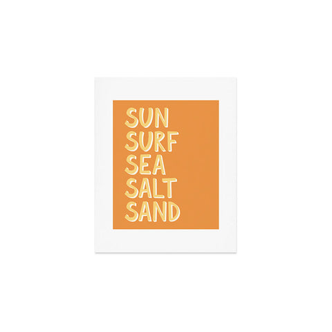 Lyman Creative Co Sun Surf Sea Salt Sand Art Print