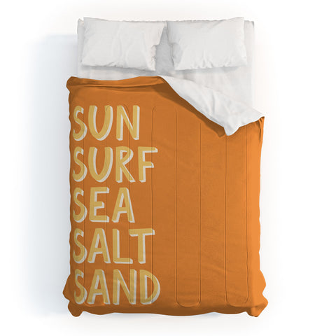 Lyman Creative Co Sun Surf Sea Salt Sand Comforter