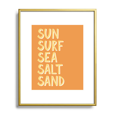 Lyman Creative Co Sun Surf Sea Salt Sand Metal Framed Art Print