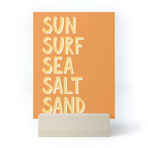 Lyman Creative Co Sun Surf Sea Salt Sand Mini Art Print