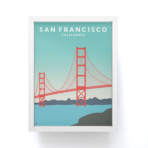 Lyman Creative Co Sunset San Francisco California Framed Mini Art Print