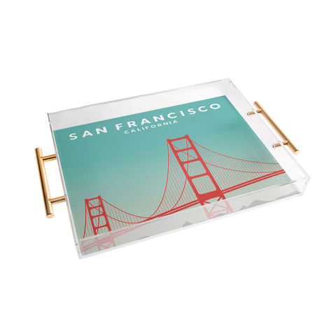 Lyman Creative Co Sunset San Francisco California Acrylic Tray