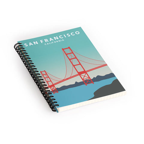 Lyman Creative Co Sunset San Francisco California Spiral Notebook