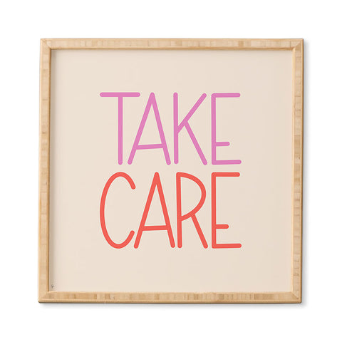 Lyman Creative Co Take Care Framed Wall Art